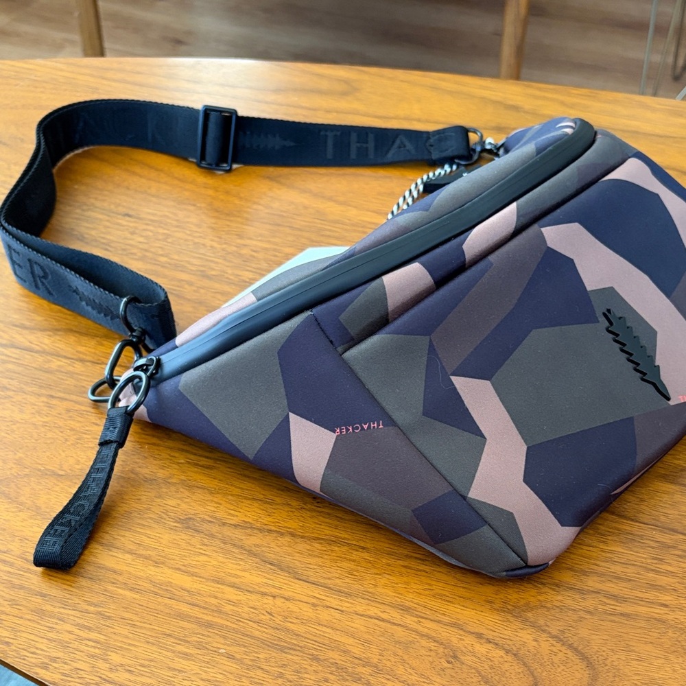Thacker Women's Crossbody Belt Bag in Multicolor Camo - Picture 2 of 4